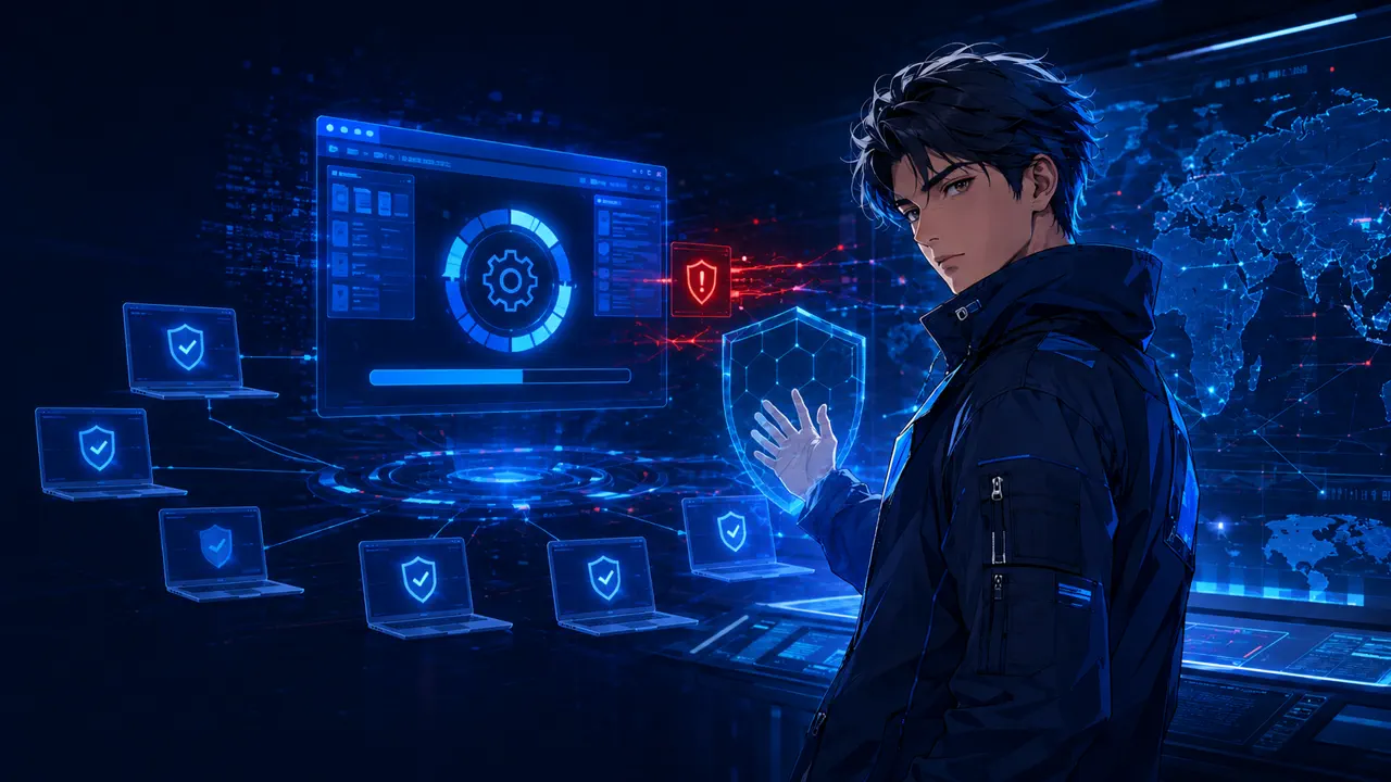 Security analyst reviewing a Windows workstation alert